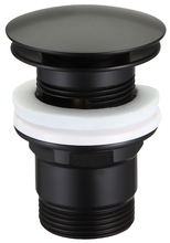 Bundventil pop-up 1 1/4" Ø66 mm sort